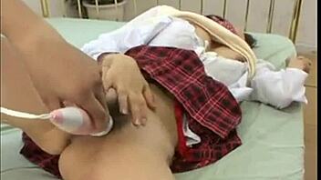 Desperate Japanese college girl fucked and creampied by teacher! 😱