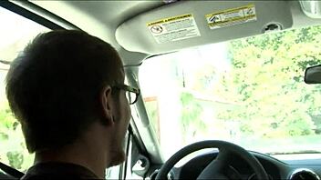 brunette teen 18+ gives blowjob and takes it doggystyle