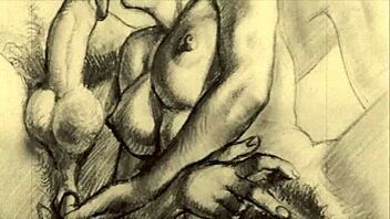 vintage erotic illustration brings retro charm to steamy comic art