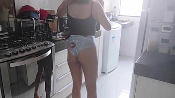 My Employee Provokes By Walking In Short Shorts Inside The House - Part 1
