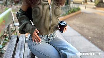 Curly slutty Tinder girl lets me do everything. Her body is all mine to explore!