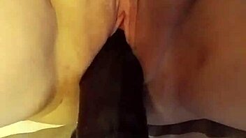 Scottish Wife's First BBC Dildo on Fucking Machine