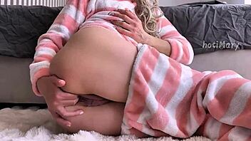 I can't stop fingering my wet pussy, it's so hairy and squirting everywhere, close up on my small tits.