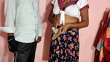 Desi chubby bhabhi gets naughty with boss in hotel room! 😈