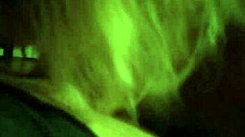 Blonde beauty shares steamy smoke with partner