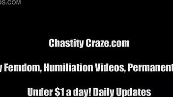 Locking you in chastity forever, no escape!