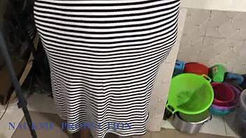 I passionately fucked my stepbrother's wife in her cosplay costume, her big ass and pussy driving me wild.