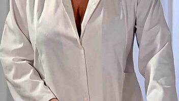 Busty nurse Chloe Ania Kinski in wild double penetration.