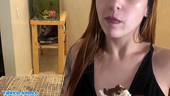 Safada devours my cock for a creamy finish