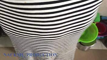 I passionately fucked my stepbrother's wife in her cosplay costume, her big ass and pussy driving me wild.