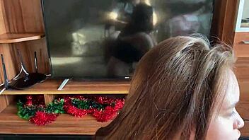 Stepsister cleans house and eases stepbrother's hard problem