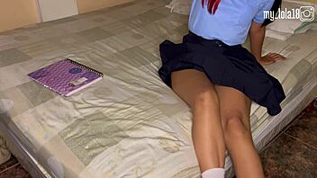 Girlfriend's Best Friend Takes Photos in Room, Offers Blowjob on Monster Cock in Homemade Amateur Video