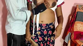 Desi chubby bhabhi gets naughty with boss in hotel room! 😈