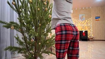 stepsister hunts for stepbrother's gift but finds his huge cock instead