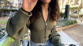 Curly slutty Tinder girl lets me do everything. Her body is all mine to explore!