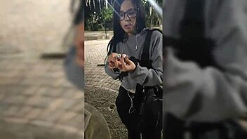 date with a fan turned into latina slut deepthroat, ball licking, and doggystyle with neighbors