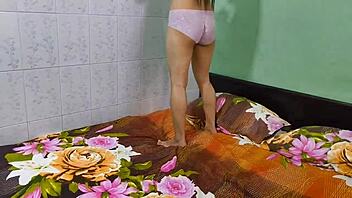 Morning Workout Turns Into Fun on My Bed with Amateur Moves.