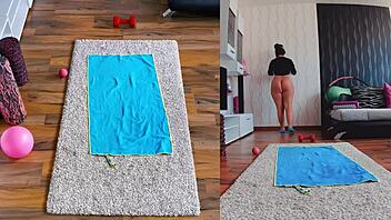 unleashing sensual side with naked yoga workout exposed