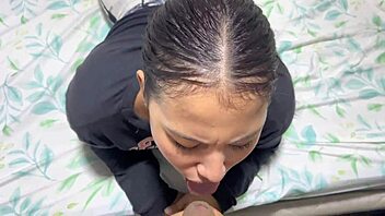 my mexican neighbor comes for her milk dose before gym