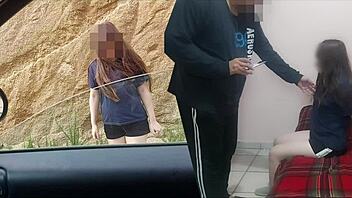 Old Man Pays Young Latina for Dirty Cum Play