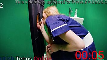 Young blonde’s first-ever facial compilation with ball sucking and cock worship