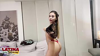 latina casting with tiny teen's perfect ass getting fucked hard. this colombian 18+ is thrilled for her first porn interview.