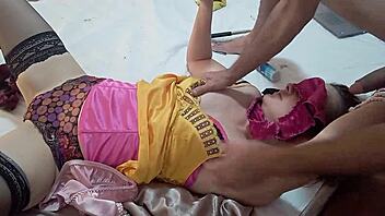 hey, wanna see this french slut in a satin dress get doggystyle fucked and rimmed with dirty talk pov?