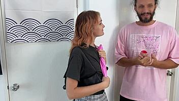 Veronika Gets Fucked Hard in Latex Gloves, Pantyhose, and Plaid Miniskirt.