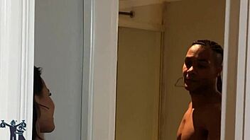 Neighbor Exploits Shower Issue for Wild Handjob!