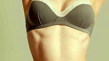 Girls in flowery underwear barefoot and sexy