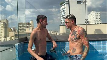 He Lost The Bet To Bruno And Had To Suck His Monster Cock!