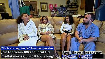 dr tampa examines genesis during her first gyno visit