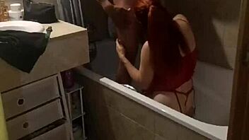 my girlfriend told me to fuck her mom in the bathtub while the house is empty