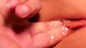 close up anal play with finger and masturbator toy