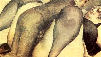 Vintage erotic sketches bring old-school charm to life.