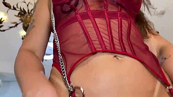 GANG BANG with LATINA friends in SHEER RED