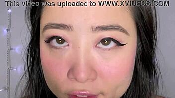 Kimmy Kalani begs for facial in dirty ASMR talk.