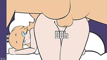 I had intense sex with Princess Rosalina, her monster cock driving me wild.