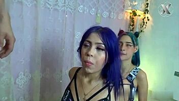 Zarina delivers the best blowjobs in a group setting