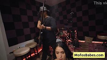 natural busty teen brunette enjoys big cum loads on face