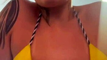 African babe’s big tits dripping wet at beach gym workout?