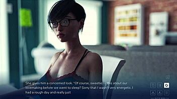 Bound by dreams in Elsa's nightmares, the brunette explores hairy pussy play.