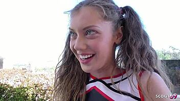 Petite teen Elena's forbidden affair with her older coach