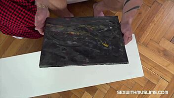 I got this hot Arab bitch to fix delayed work with her body