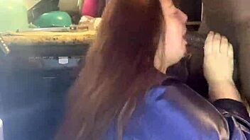 Big bbw slut sucks massive black cock intensely