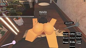 in roblox porn, characters explore deepthroat and anal scenes casually