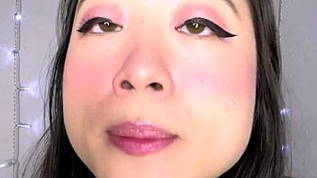 Kimmy Kalani begs for facial in dirty ASMR talk.