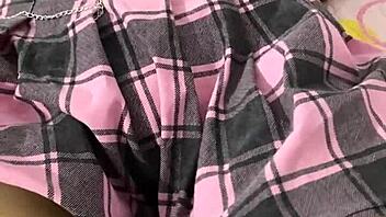 teen latina virgin asks master for anal sex in miniskirt