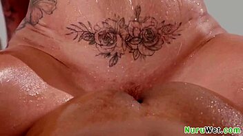 Andi Avalon massages Scotty P