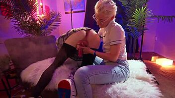 Girl controls guy's orgasm and ruins his cumshot completely